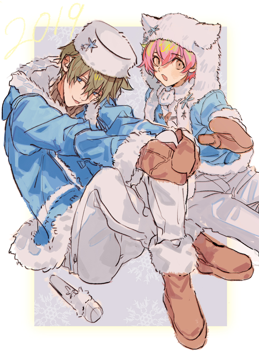 kashiwagi tsubasa and nekoyanagi kirio (idolmaster and 1 more) drawn by nana_tetra