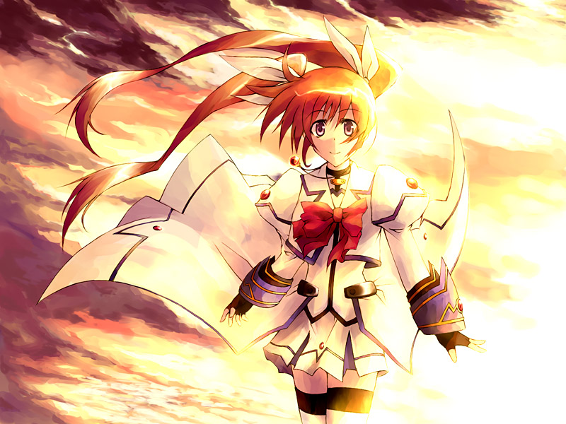 takamachi nanoha (lyrical nanoha and 1 more) drawn by nekokun