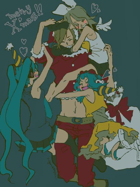 hatsune miku, kagamine rin, meiko, gumi, and meito (vocaloid)