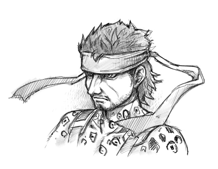 solid snake (super smash bros. and 1 more) drawn by naru_(wish_field)