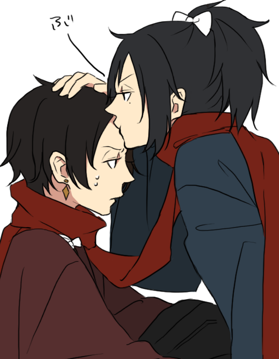 kashuu kiyomitsu and yamato-no-kami yasusada (touken ranbu) drawn by yugake_(mrnmrm)
