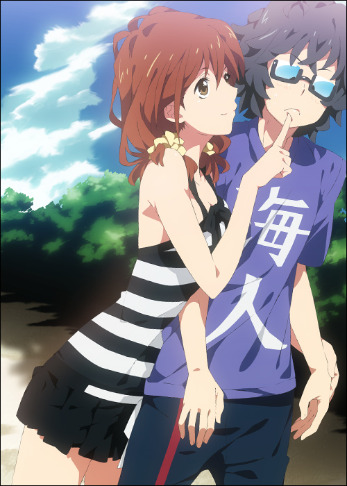 kirishima kaito and kinoshita kaori (ano natsu de matteru) drawn by mizuki_makoto