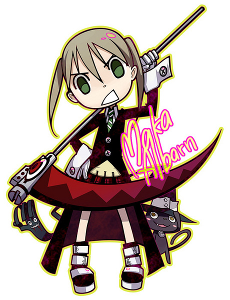 maka albarn and blair (soul eater) drawn by suzuon