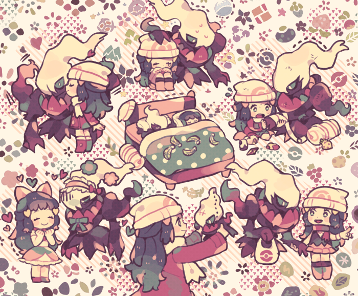 dawn and darkrai (pokemon and 2 more) drawn by maru_(umc_a)