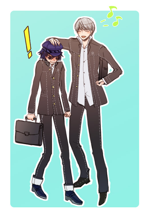 narukami yu and shirogane naoto (persona and 1 more) drawn by humio_(oriba)