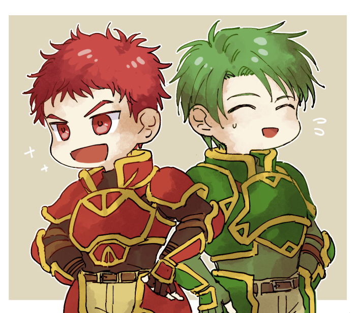 oscar and kieran (fire emblem and 1 more) drawn by nmnm_bbb