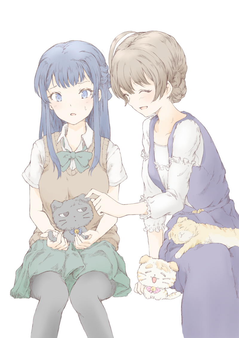 kitazawa shiho, mogami shizuka, sakuramori kaori, and miyao miya (idolmaster and 2 more) drawn by nemubusoku