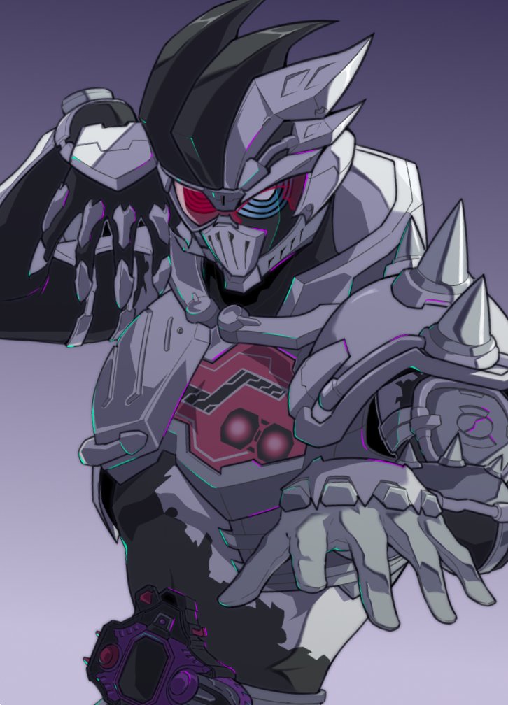 kamen rider genm and dangerous zombie level x (kamen rider and 1 more) drawn by tongzhen_ganfan