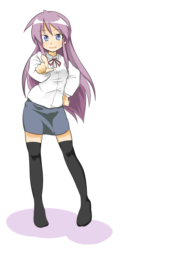 hiiragi miki (lucky star) drawn by shing_(sorairo_factory)