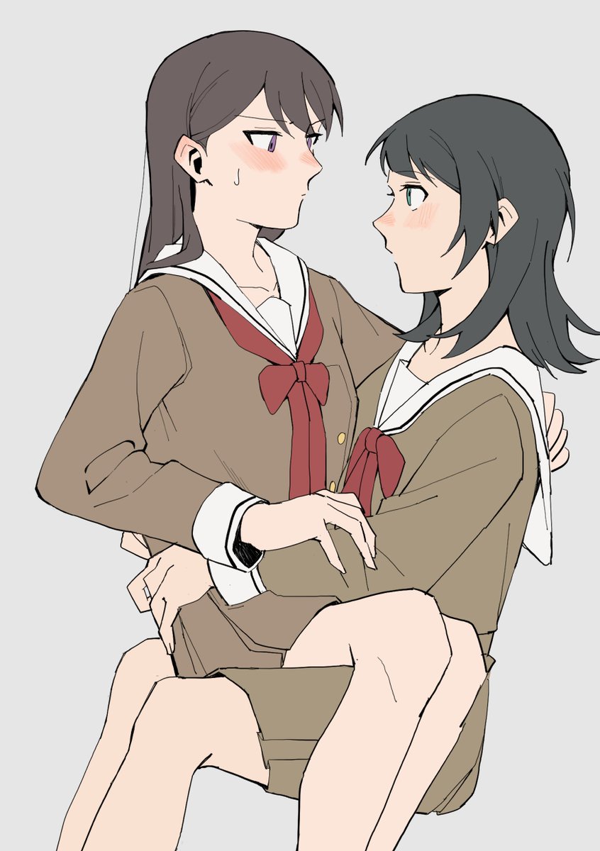 shiina taki and yahata umiri (bang dream! and 1 more) drawn by r_bishh