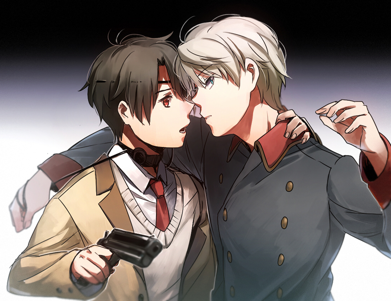 slaine troyard and kaizuka inaho (aldnoah.zero) drawn by aki_(neyuki41028)