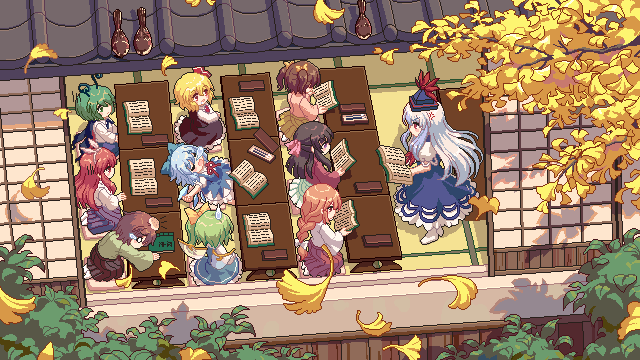 cirno, rumia, kamishirasawa keine, daiyousei, and wriggle nightbug (touhou and 1 more) drawn by kumio