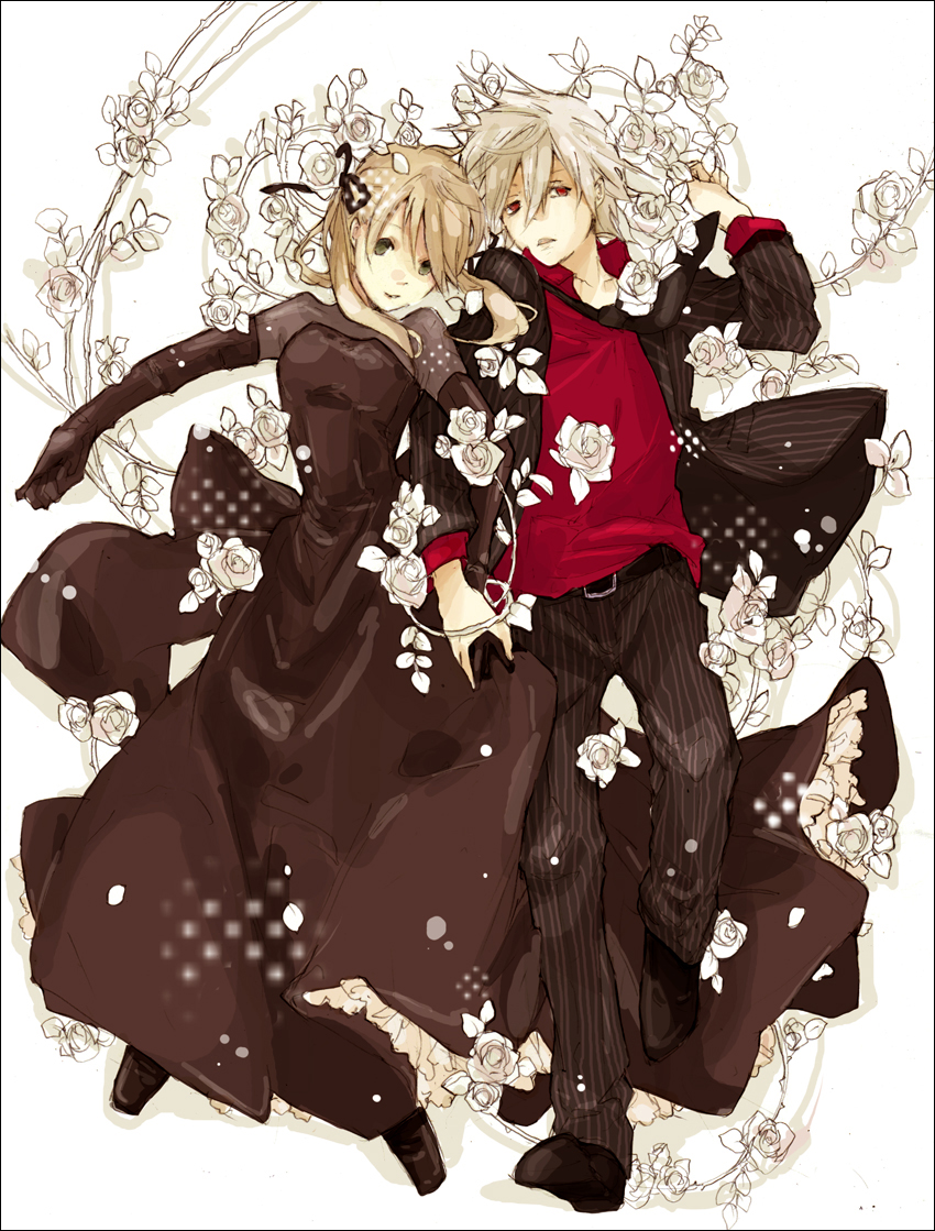 maka albarn and soul evans (soul eater) drawn by katsura_miya