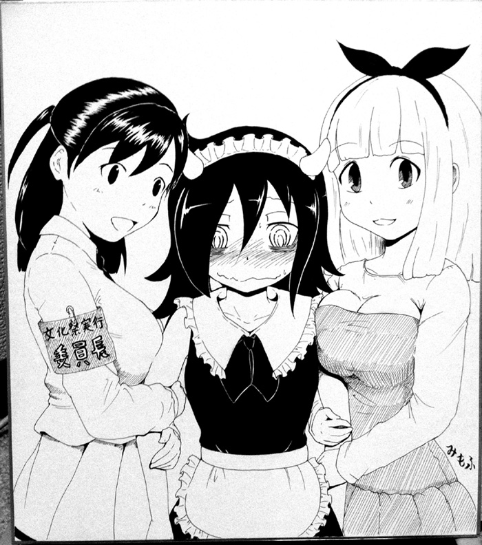 kuroki tomoko, naruse yuu, and imae megumi (watashi ga motenai no wa dou kangaetemo omaera ga warui!) drawn by mimofu_(fullhighkick)