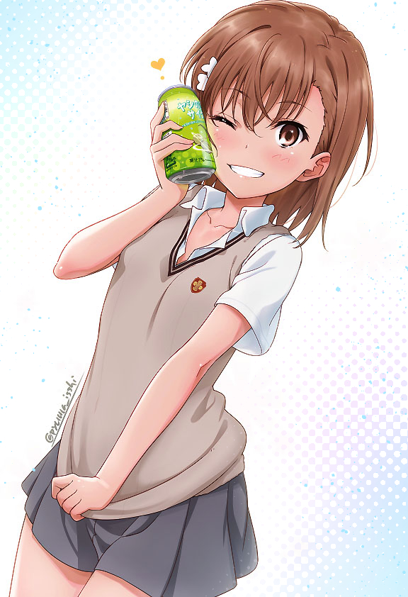 misaka mikoto (toaru majutsu no index and 1 more) drawn by isshi_pyuma