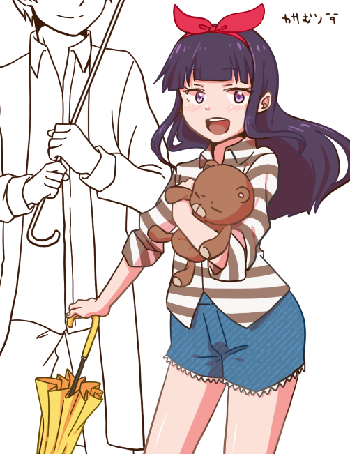 yamada aoi, souma hiroomi, and daisy (working!!) drawn by yuma_(anikan)