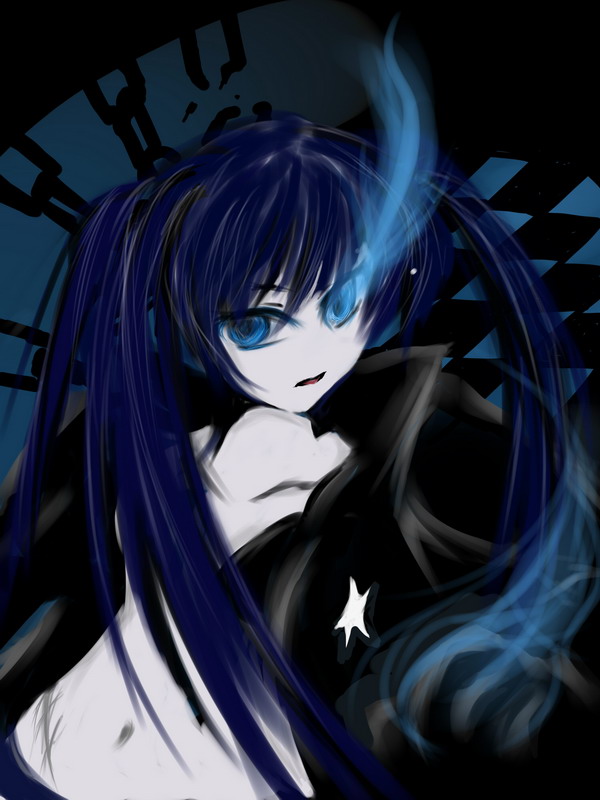 black rock shooter (black rock shooter) drawn by yaruku