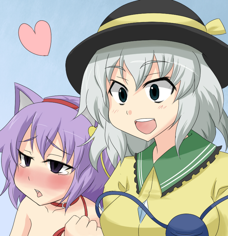 komeiji koishi and komeiji satori (touhou) drawn by oro_(zetsubou_girl)