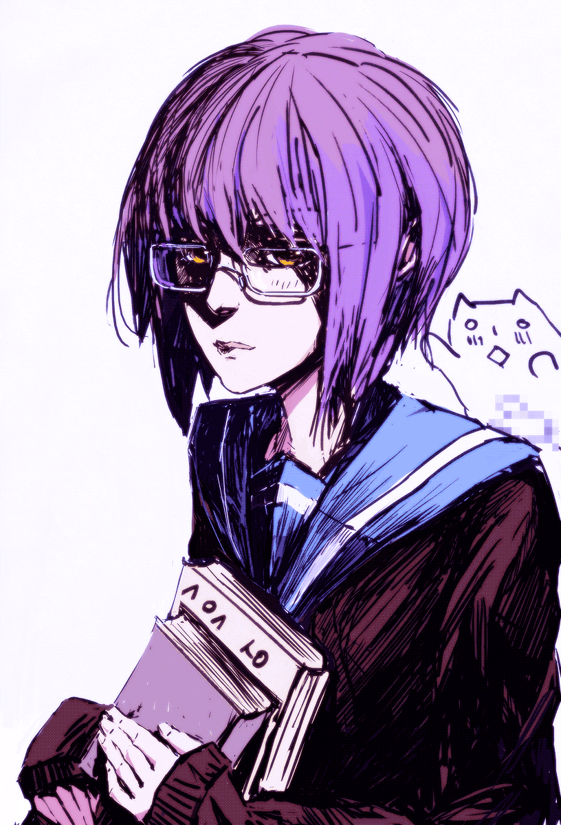nagato yuki (suzumiya haruhi no yuuutsu and 1 more) drawn by arsenixc