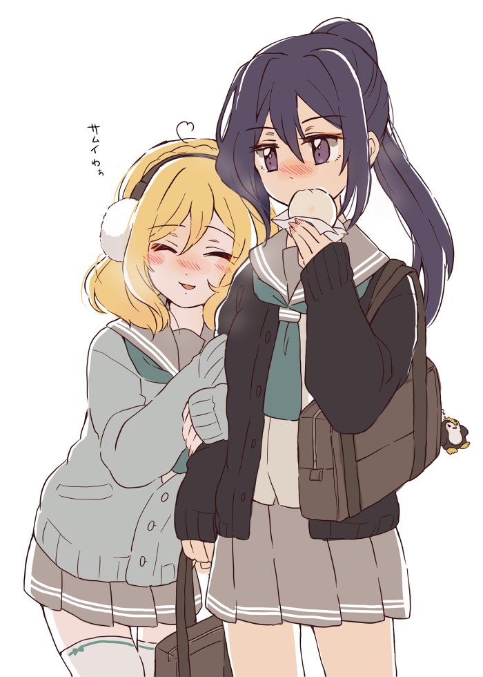 matsuura kanan and ohara mari (love live! and 1 more) drawn by purin_(purin0)