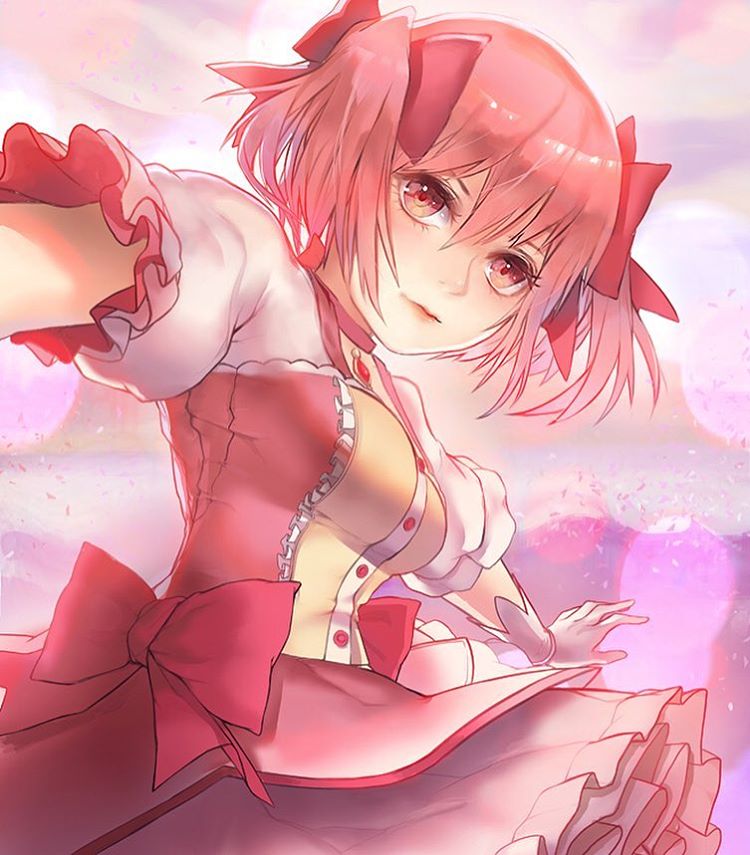 kaname madoka (mahou shoujo madoka magica) drawn by colorfag, fuwaffy, and tetsu_(aurvandil)
