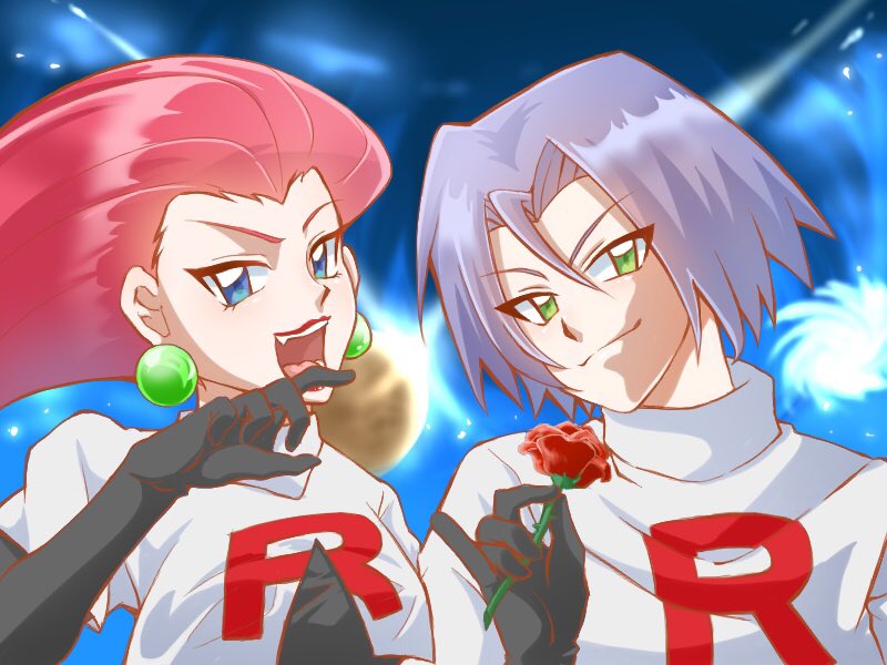 jessie and james (pokemon) drawn by reborn_fran41