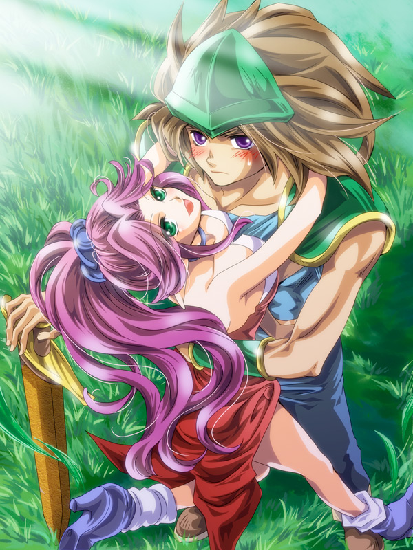 angela and duran (seiken densetsu and 1 more) drawn by nakamasomo