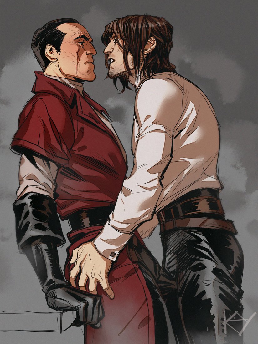 corvo attano and daud (dishonored and 1 more) drawn by kaysd999