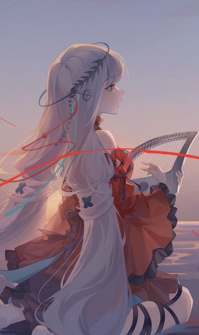 skadi and skadi the corrupting heart (arknights) drawn by hinako