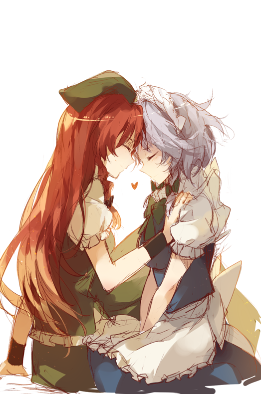 izayoi sakuya and hong meiling (touhou) drawn by imoko_(imonatsuki)