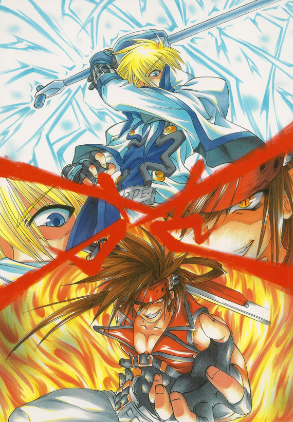 sol badguy and ky kiske (guilty gear) drawn by clr