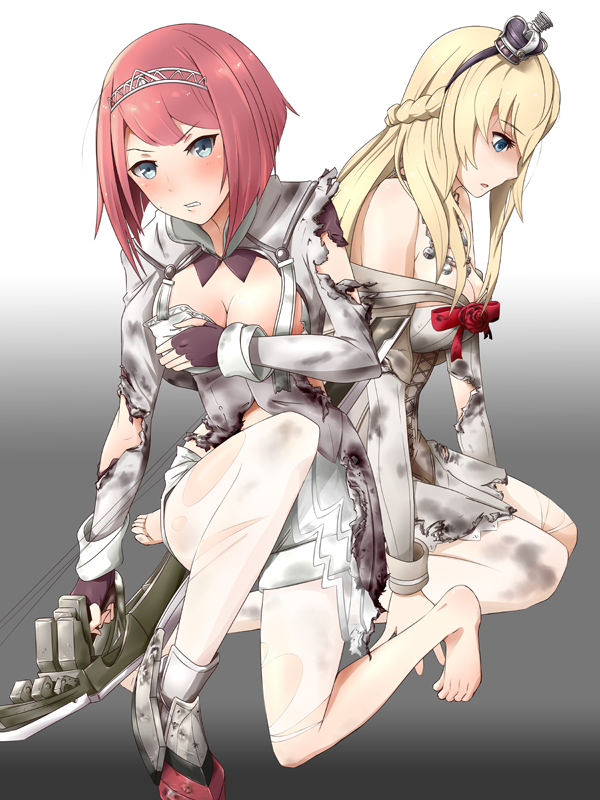 warspite and ark royal (kantai collection) drawn by gudon_(iukhzl)