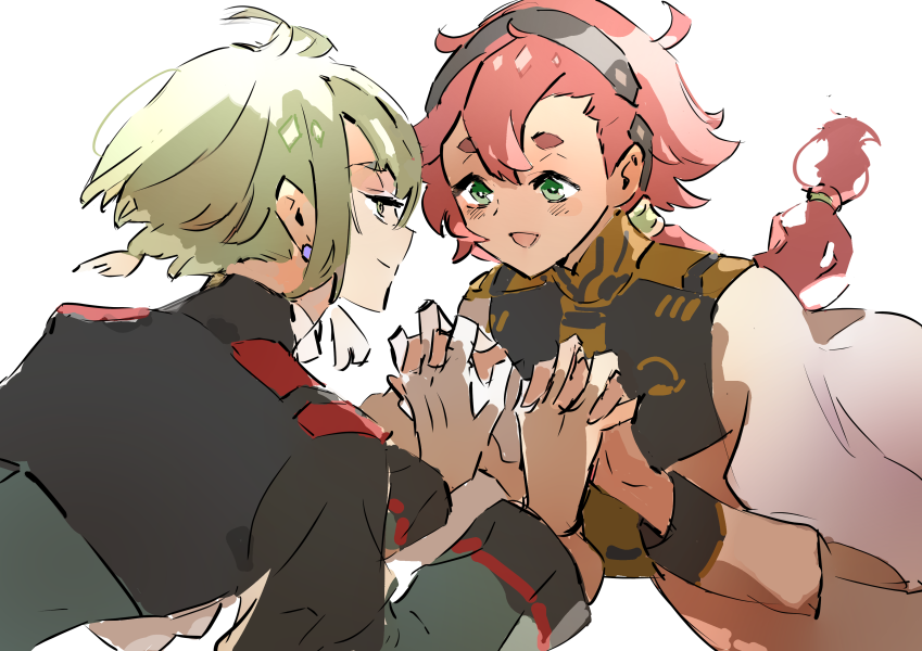 suletta mercury and elan ceres (gundam and 1 more) drawn by oisiokayu