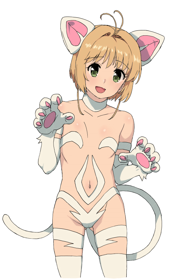 kinomoto sakura and felicia (darkstalkers and 1 more) drawn by wakaho_riku