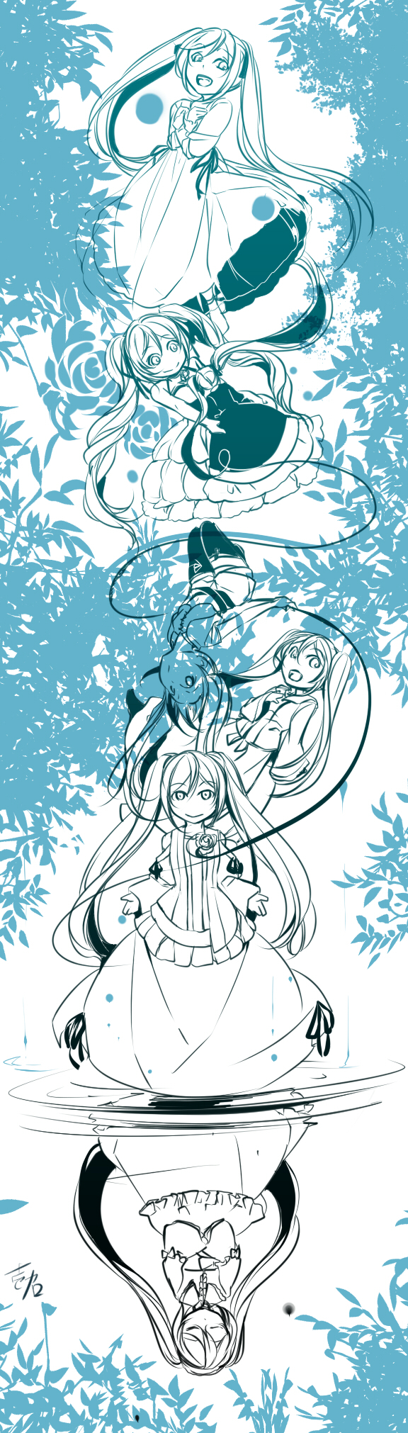 hatsune miku, margarita blankenheim, michaela, clockworker's doll, eve moonlit, and 3 more (vocaloid and 7 more) drawn by ichi_ka