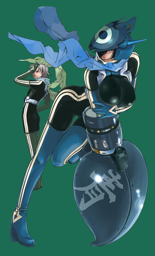shinkai nagisa, japablue, japagreen, and mashiba naoki (chou-mukiryoku sentai japafive) drawn by sato_masaki_(masayakofu)