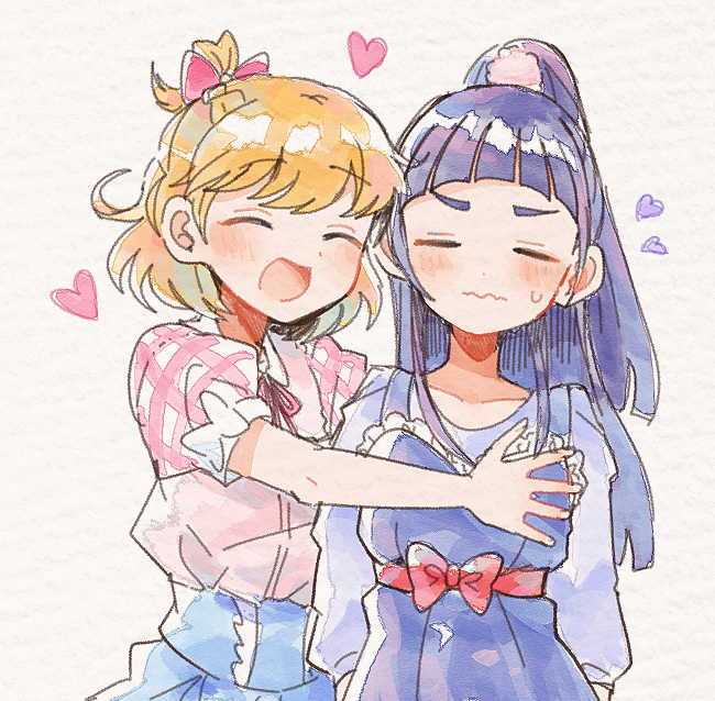 asahina mirai and izayoi liko (precure and 1 more) drawn by itomugi-kun