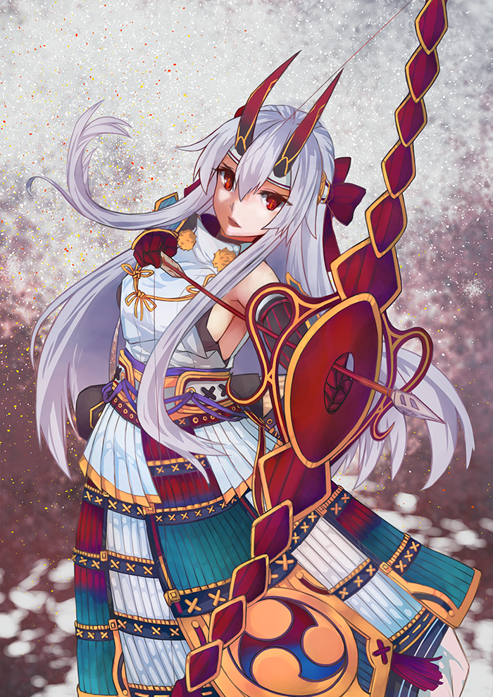tomoe gozen (fate and 1 more) drawn by namekuji_(slug)