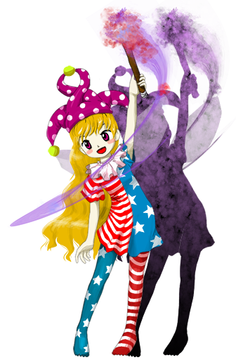 clownpiece (touhou and 1 more) drawn by zun_(artist)