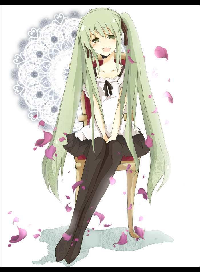 hatsune miku (vocaloid and 1 more) drawn by mono_(recall)
