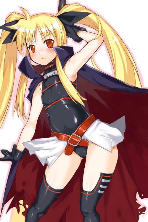 fate testarossa (lyrical nanoha and 2 more) drawn by nagase_haruhito