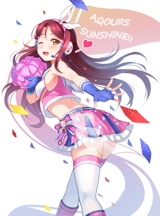sakurauchi riko (love live! and 2 more) drawn by miazi