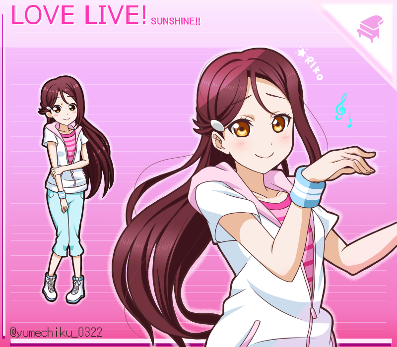 sakurauchi riko (love live! and 1 more) drawn by yumechiku
