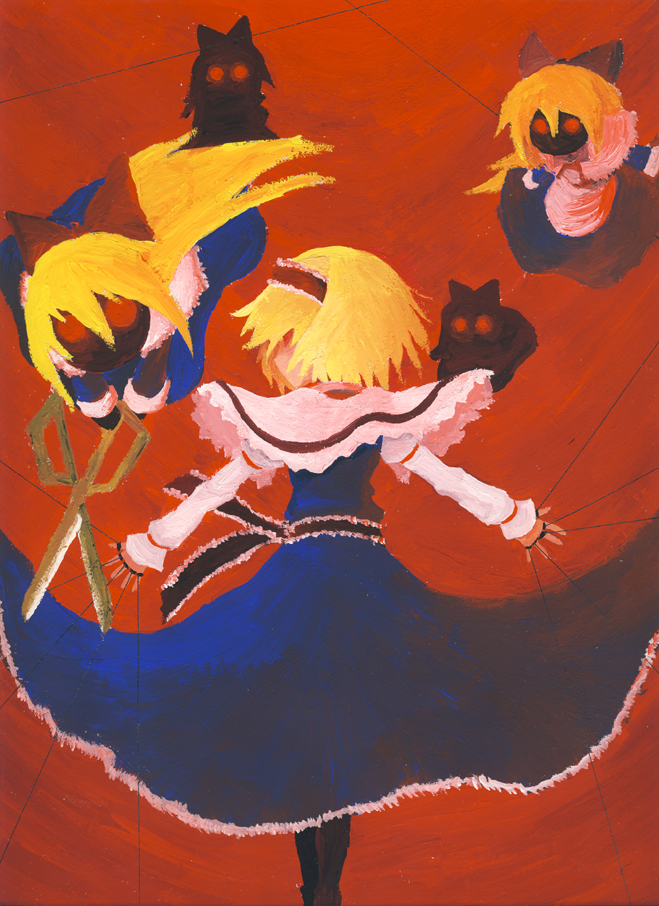 alice margatroid and hourai doll (touhou) drawn by am24