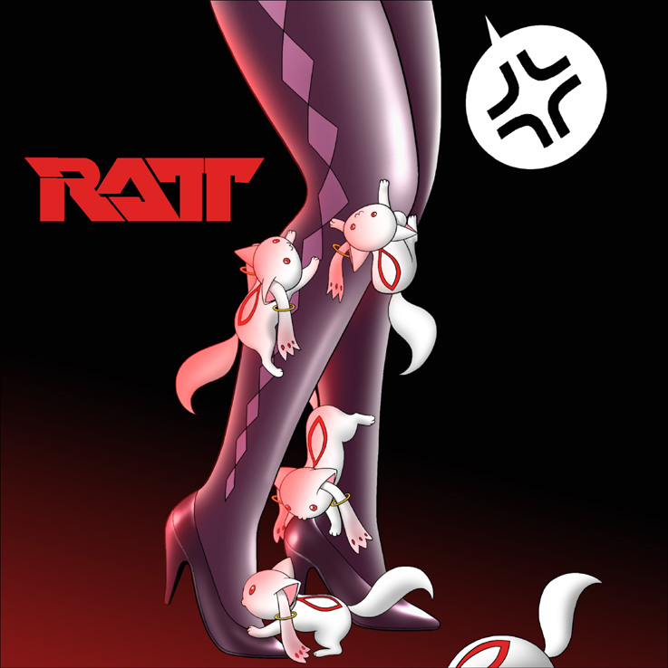 akemi homura and kyubey (mahou shoujo madoka magica and 1 more) drawn by shingyouji_tatsuya