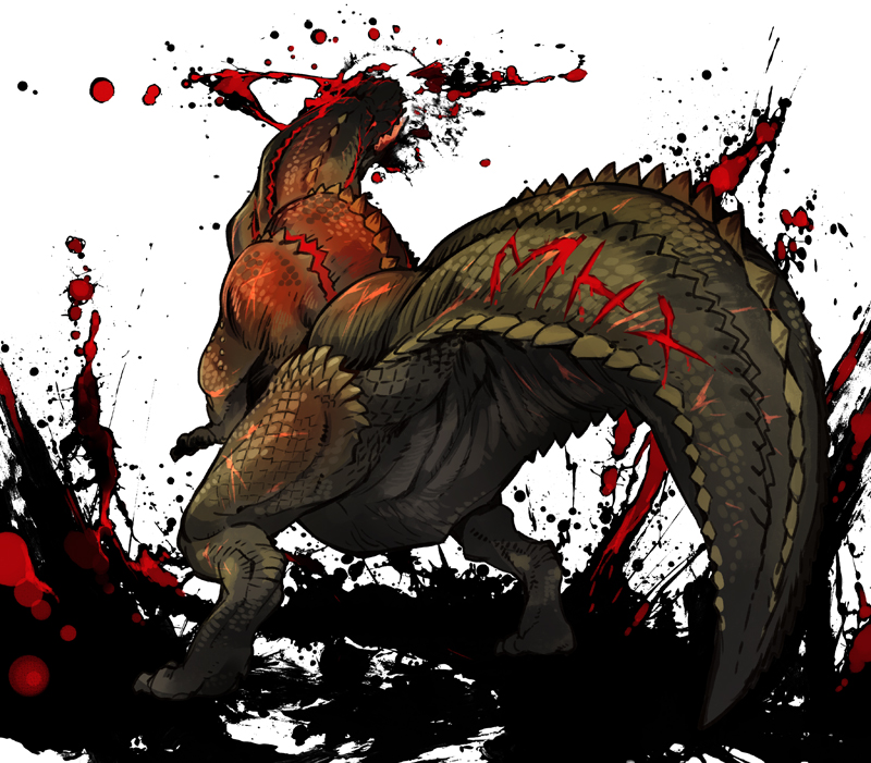 deviljho (monster hunter and 1 more) drawn by fuse_ryuuta