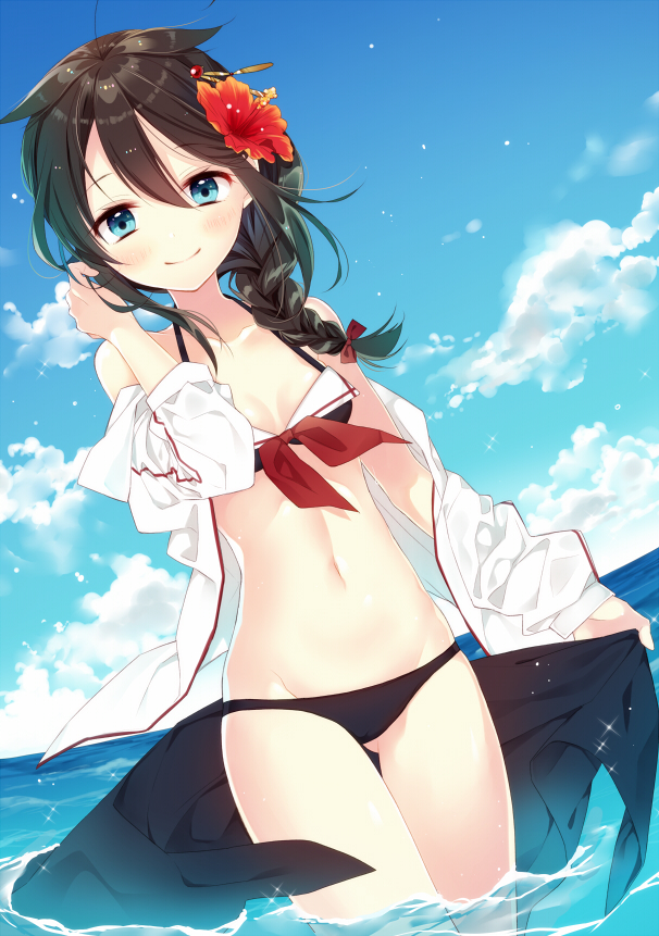 shigure and shigure kai ni (kantai collection) drawn by naoto_(tulip)
