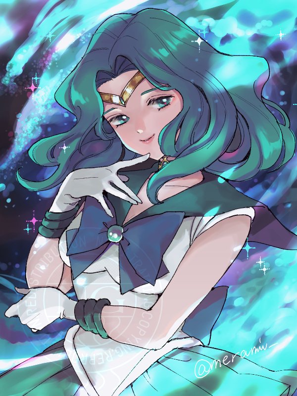 kaiou michiru and sailor neptune (bishoujo senshi sailor moon) drawn by merami