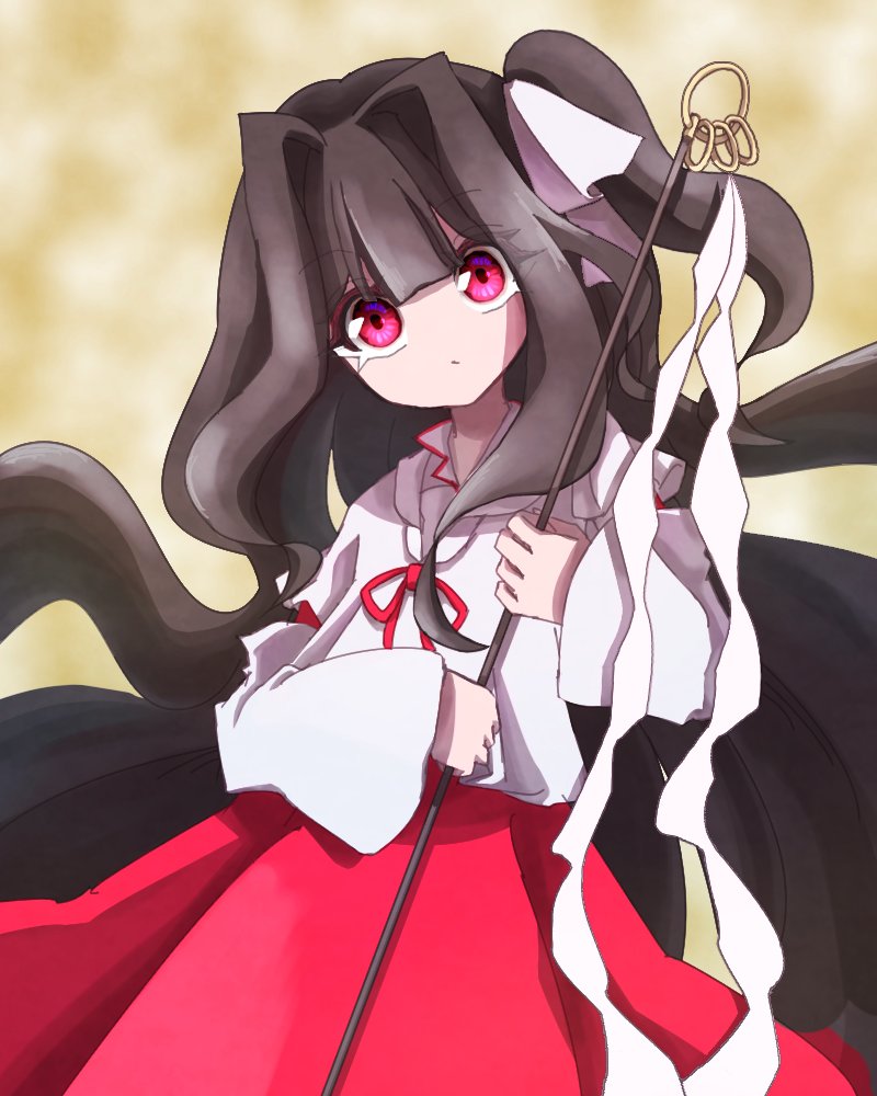girl who trained on mt. haku (touhou and 1 more) drawn by otoya_sindoi