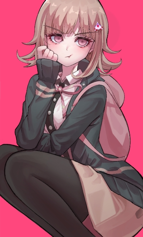 nanami chiaki (danganronpa and 2 more) drawn by sinsang